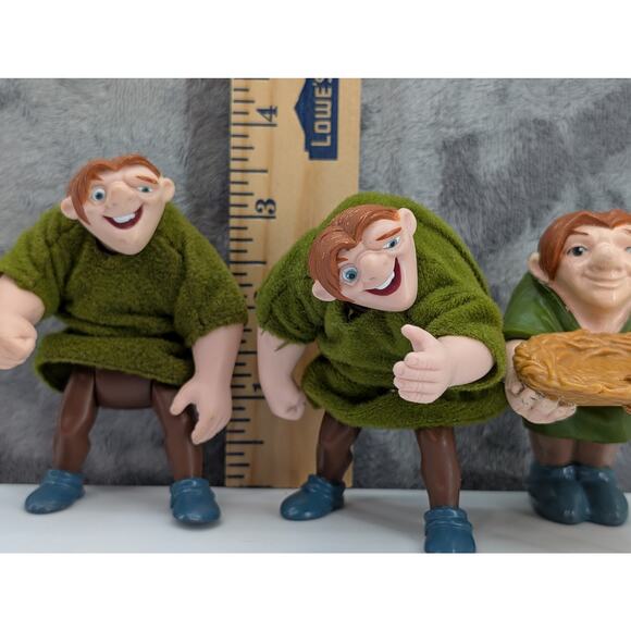 3 Quasimodo figures Disney's Hunchback of Notre Dame Burger King kids toy - Picture 2 of 6